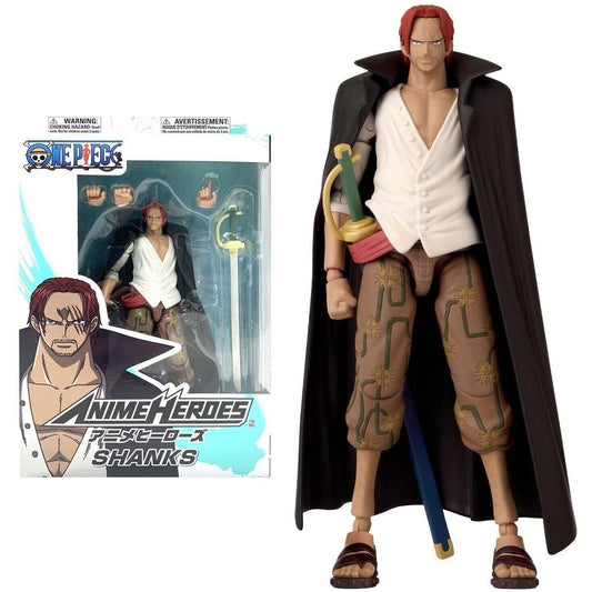 One Piece Anime Heroes 6.5 Inch Scale Action Figure - Shanks