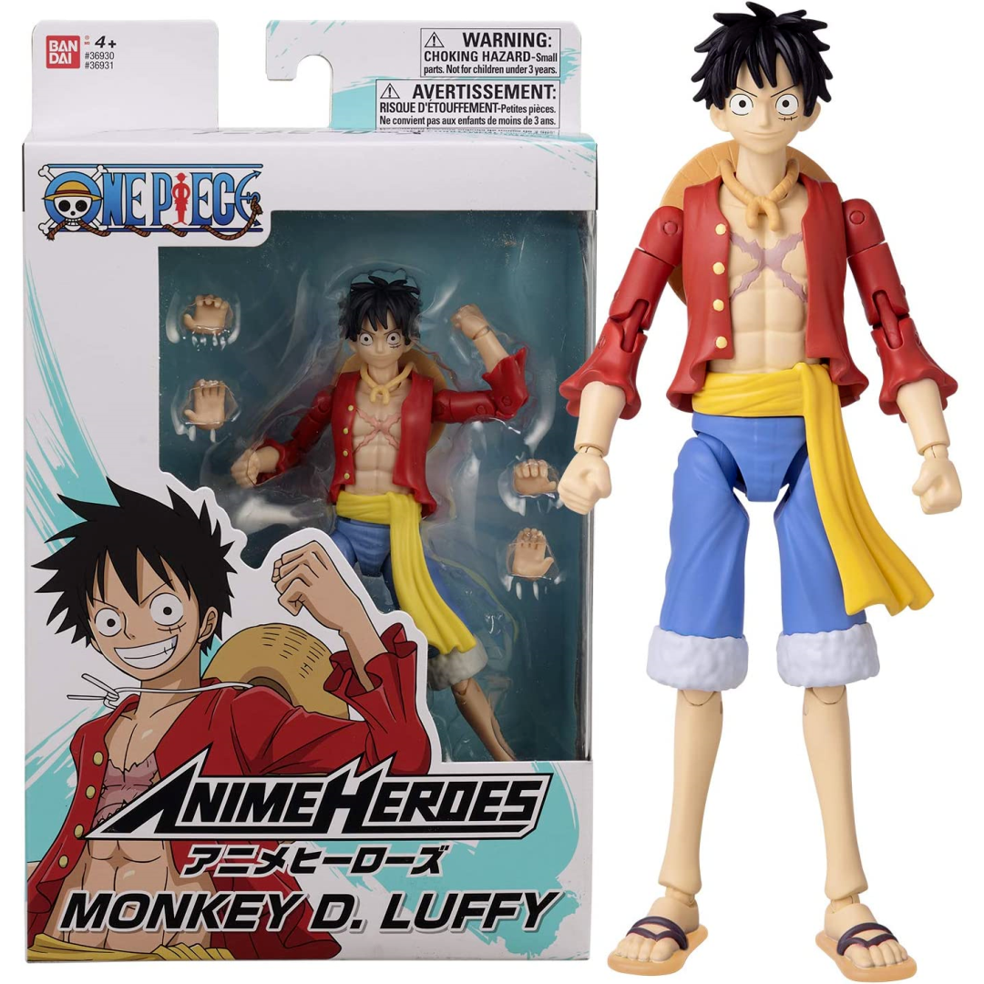 One Piece Anime Heroes 6.5 Inch Scale Action Figure - Monkey D. Luffy