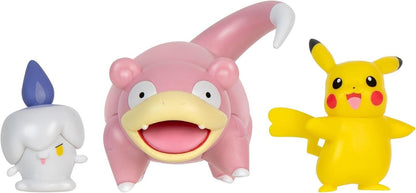 Pokémon Battle Figure 3 Pack W18 - Pikachu, Litwick & Slowpoke