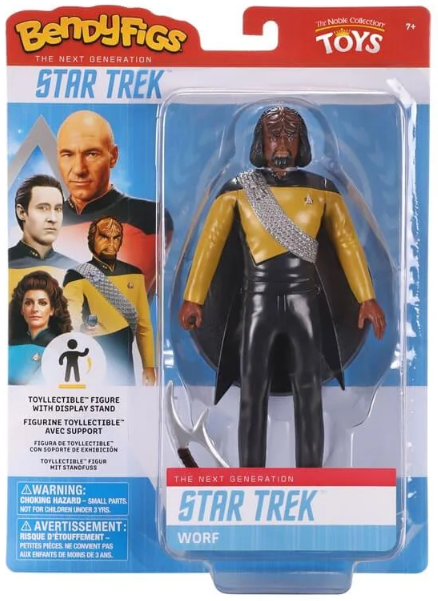 Star Trek: The Next Generation Bendyfigs Action Figure - Worf (possibly non-mint)