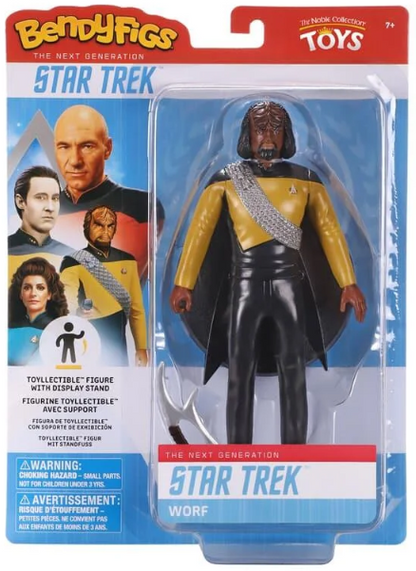 Star Trek: The Next Generation Bendyfigs Action Figure - Worf (possibly non-mint)