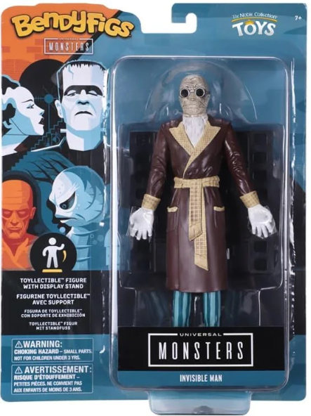 Universal Monsters Bendyfigs Action Figure - Invisible Man (possibly non-mint)