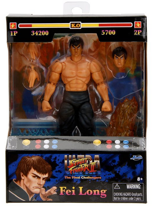 Ultra Street Fighter II 6 Inch Action Figure Wave 1 - Fei Long