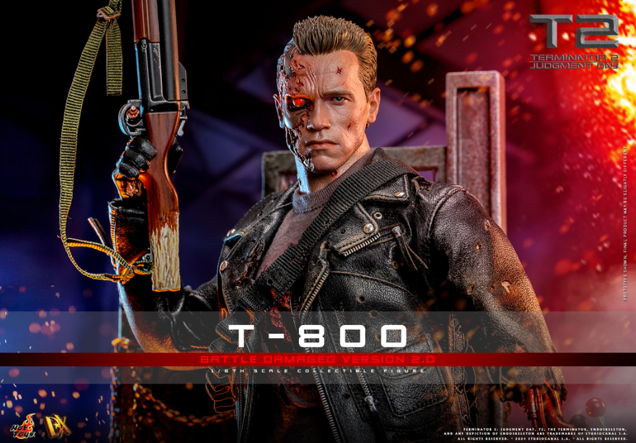 *PRE-ORDER T-800 Terminator (Battle Damaged 2.0) Hot Toys Collectibles 1/6 Scale Action Figure