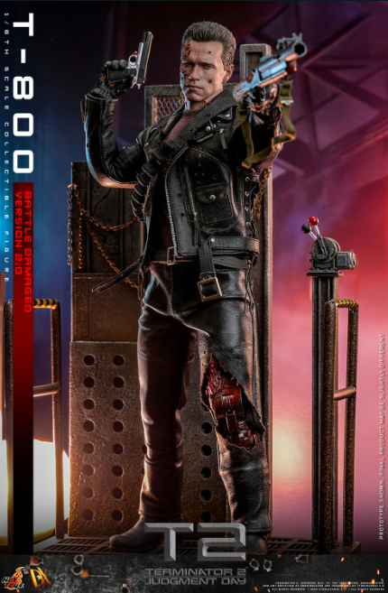 *PRE-ORDER T-800 Terminator (Battle Damaged 2.0) Hot Toys Collectibles 1/6 Scale Action Figure