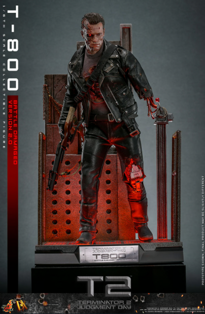 *PRE-ORDER T-800 Terminator (Battle Damaged 2.0) Hot Toys Collectibles 1/6 Scale Action Figure