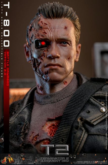 *PRE-ORDER T-800 Terminator (Battle Damaged 2.0) Hot Toys Collectibles 1/6 Scale Action Figure