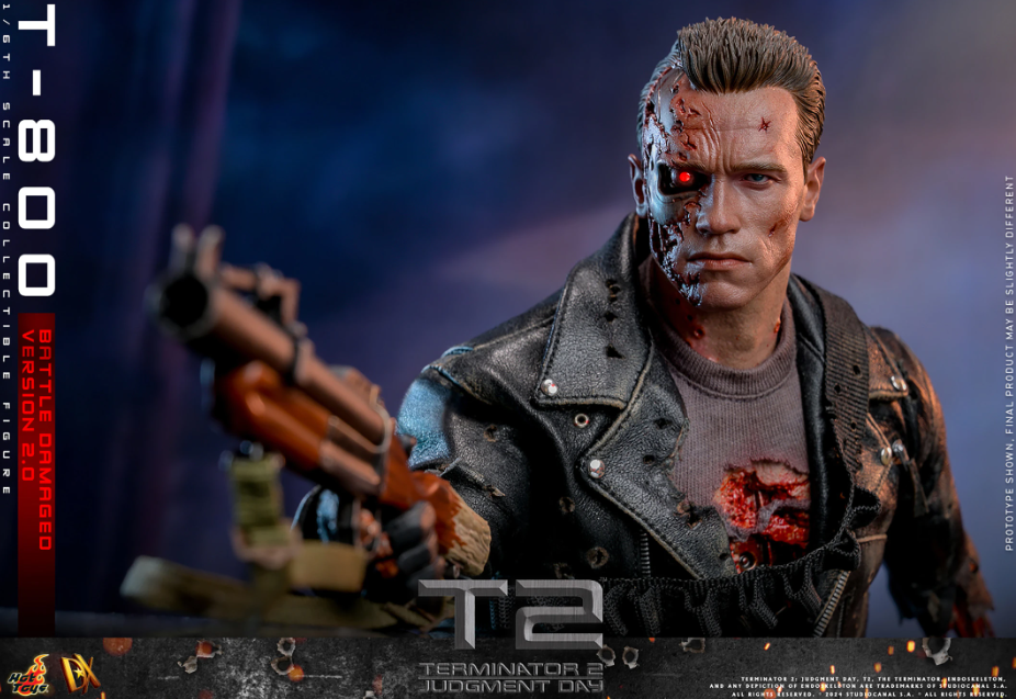 *PRE-ORDER T-800 Terminator (Battle Damaged 2.0) Hot Toys Collectibles 1/6 Scale Action Figure