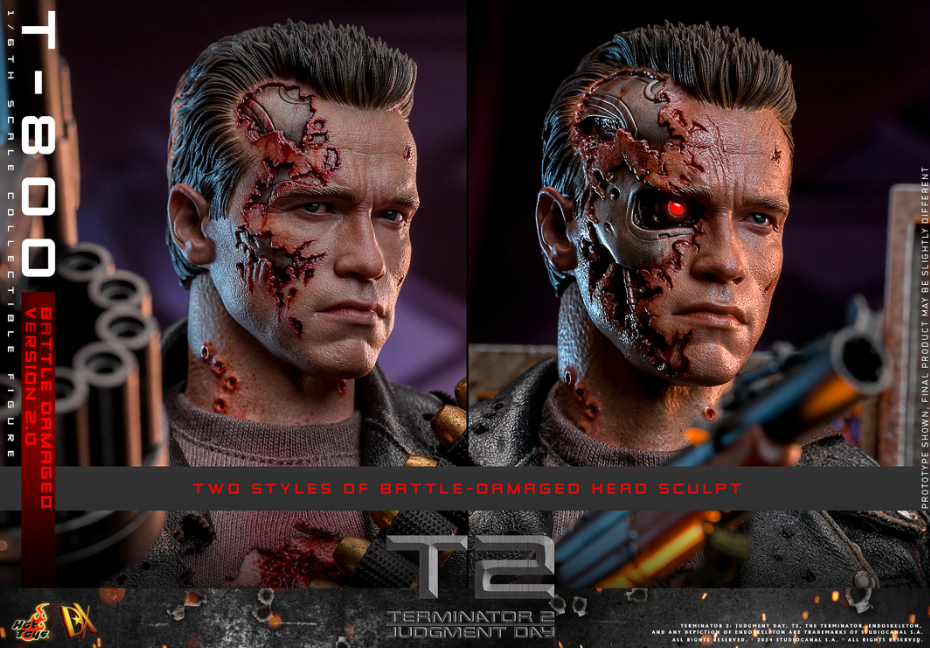*PRE-ORDER T-800 Terminator (Battle Damaged 2.0) Hot Toys Collectibles 1/6 Scale Action Figure