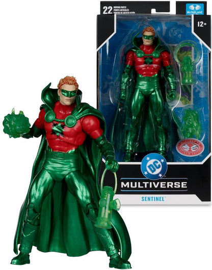 DC Multiverse 7 Inch Scale Action Figure - Sentinel (Alan Scott) (Red Platinum)