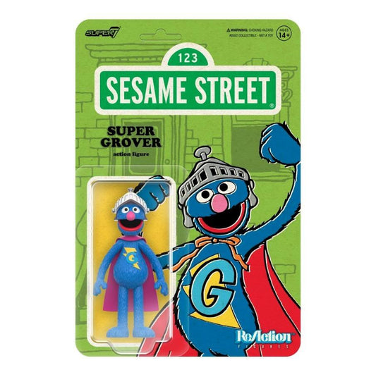 Sesame Street ReAction Action Figure Wave 3 - Super Grover