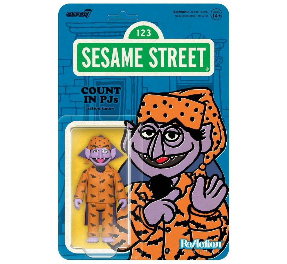 Sesame Street Reaction Action Figure Wave 6 - Count Von Count (PJs)