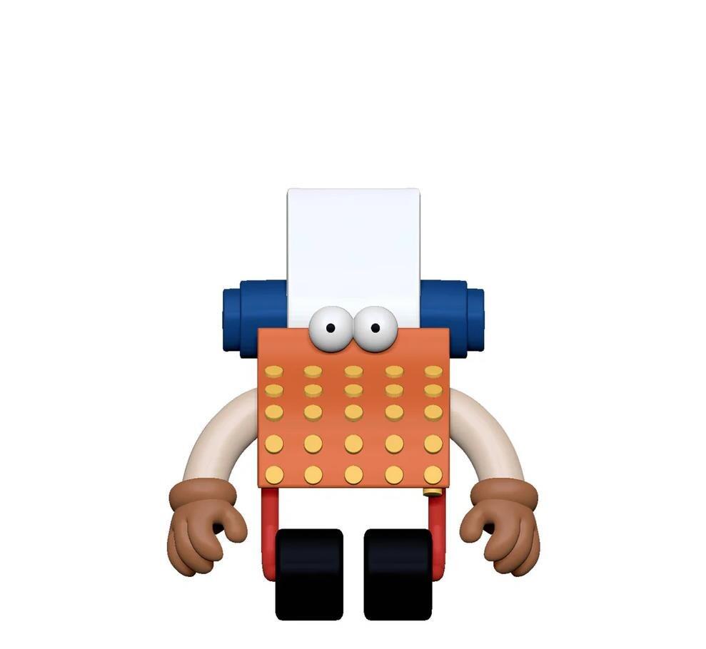 Sesame Street Reaction Action Figure Wave 6 - Typewriter Guy