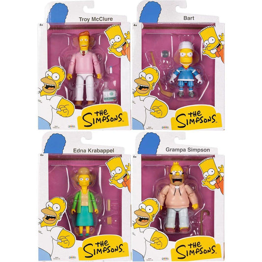 The Simpsons 5 Inch Scale Action Figure Wave 5 - Set of 4