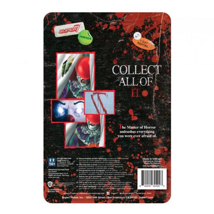 IT PENNYWISE MONSTER (Blood Splatter) Wave 2 REACTION ACTION FIGURE