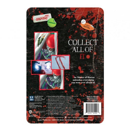 IT PENNYWISE MONSTER (Blood Splatter) Wave 2 REACTION ACTION FIGURE