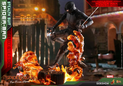 Spider-Man Stealth Suit Spider:Man Far From Home (Deluxe Version) - Marvel Hot Toys Collectibles 1/6 Scale Action Figure