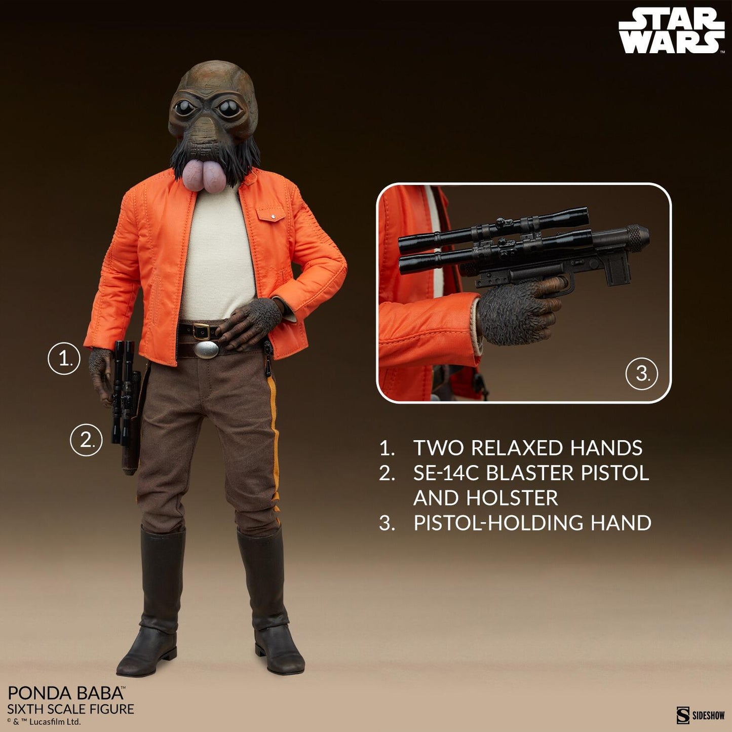 Ponda Baba - Star Wars: A New Hope Sideshow Collectibles 1/6 Scale Action Figure (Re-Run)