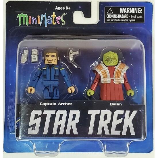 Star Trek Captain Archer and Dolim Minimates - Action Figure