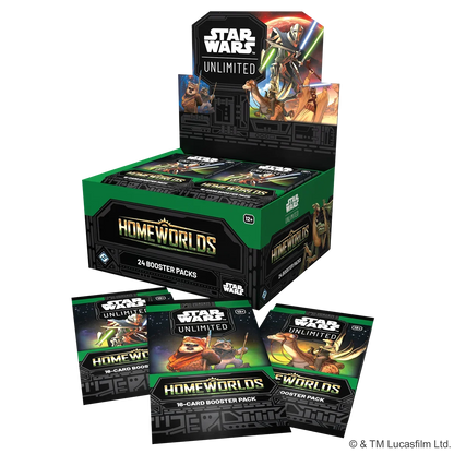 *PRE-ORDER Star Wars: Unlimited Homeworlds Trading Card Game - Booster Pack