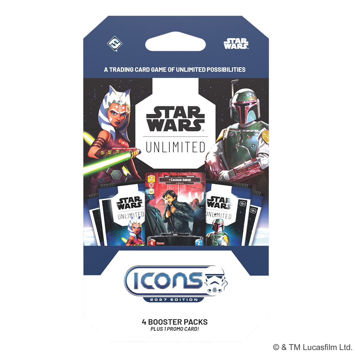 *PRE-ORDER Star Wars: Unlimited Icons Trading Card Game - 4 Pack Booster