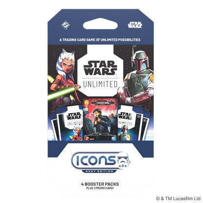 *PRE-ORDER Star Wars: Unlimited Icons Trading Card Game - 4 Pack Booster