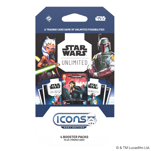 *PRE-ORDER Star Wars: Unlimited Icons Trading Card Game - 4 Pack Booster