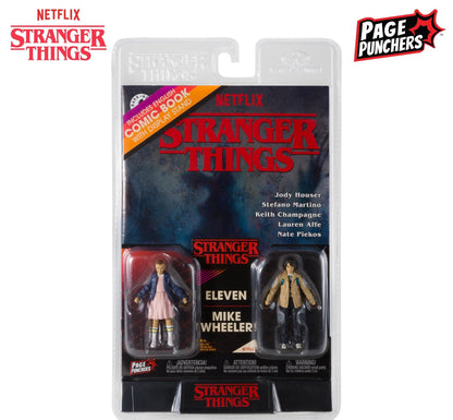Stranger Things 3inch Action Figure w/ Comic 2-pack Wave 1 - Eleven & Mike Wheeler