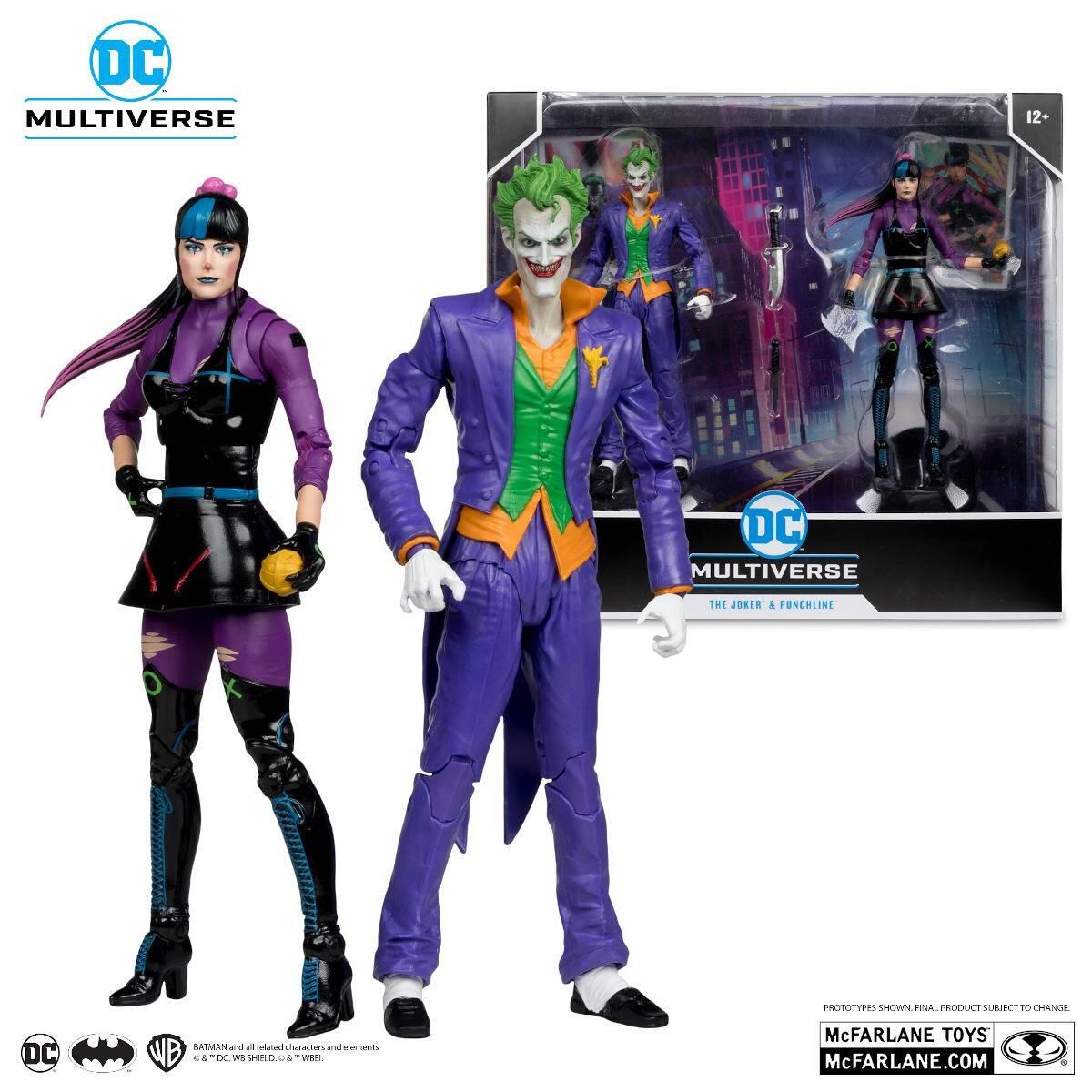 DC Multiverse 7 Inch Scale Action Figure 2 Pack - The Joker & Punchline
