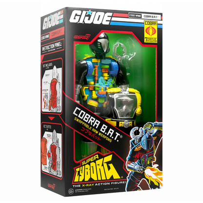 GI Joe Super7 12 Inch Super Cyborg Figure - Cobra B.A.T