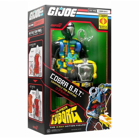 GI Joe Super7 12 Inch Super Cyborg Figure - Cobra B.A.T