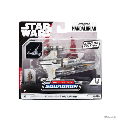 Star Wars Micro Galaxy Squadron 5 Inch Vehicle Series 11 - N-1 Starfighter With The Mandalorian (Armada Edition)