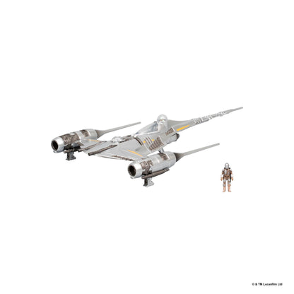 Star Wars Micro Galaxy Squadron 5 Inch Vehicle Series 11 - N-1 Starfighter With The Mandalorian (Armada Edition)