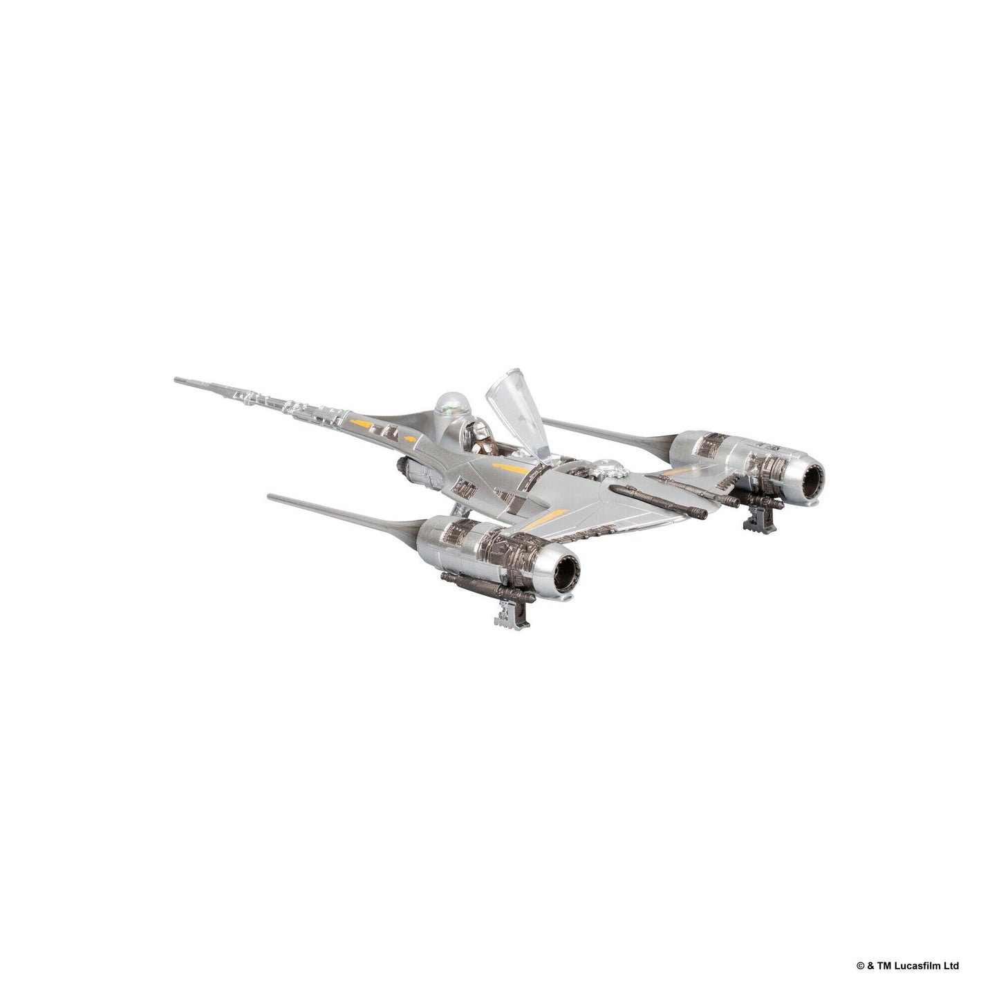 Star Wars Micro Galaxy Squadron 5 Inch Vehicle Series 11 - N-1 Starfighter With The Mandalorian (Armada Edition)