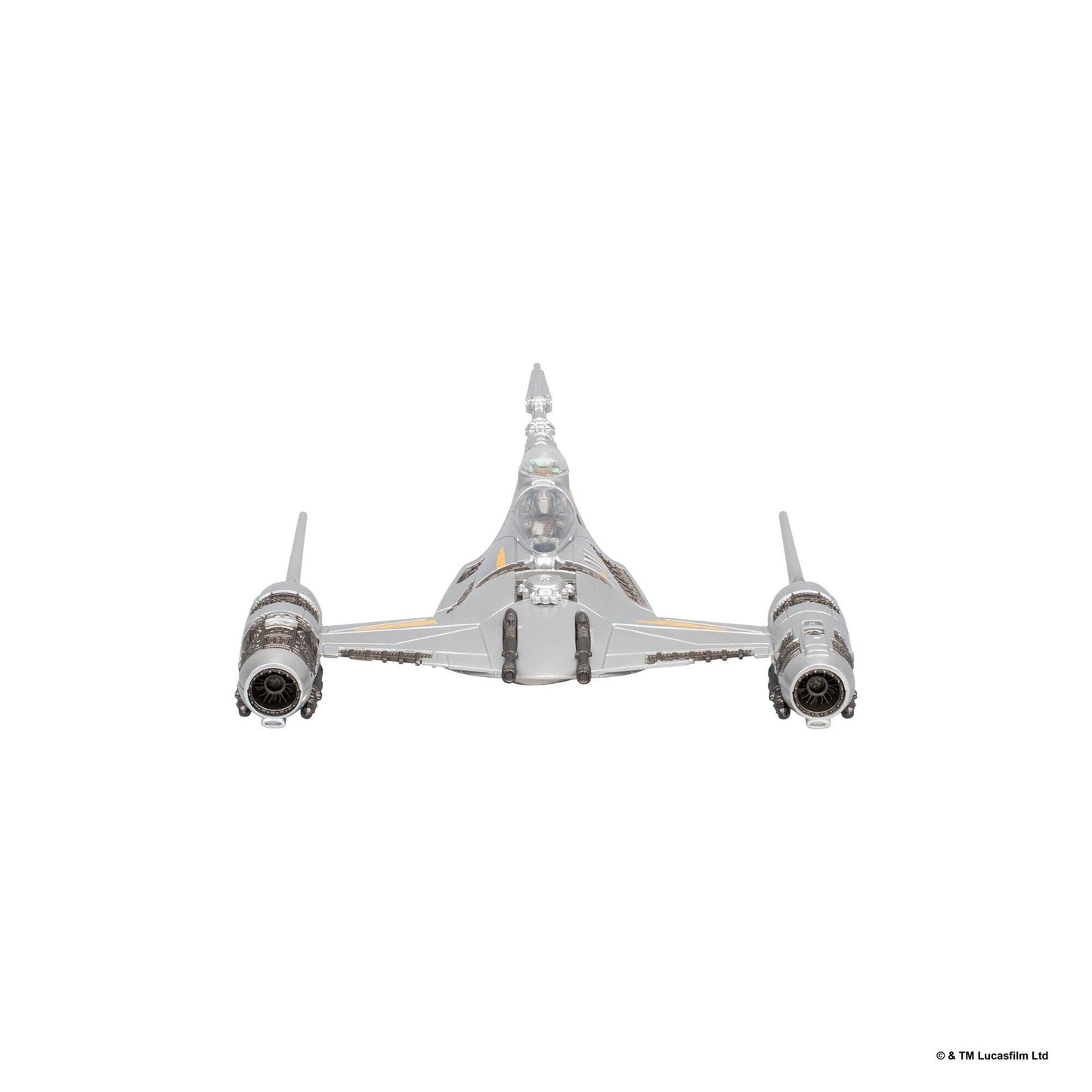 Star Wars Micro Galaxy Squadron 5 Inch Vehicle Series 11 - N-1 Starfighter With The Mandalorian (Armada Edition)