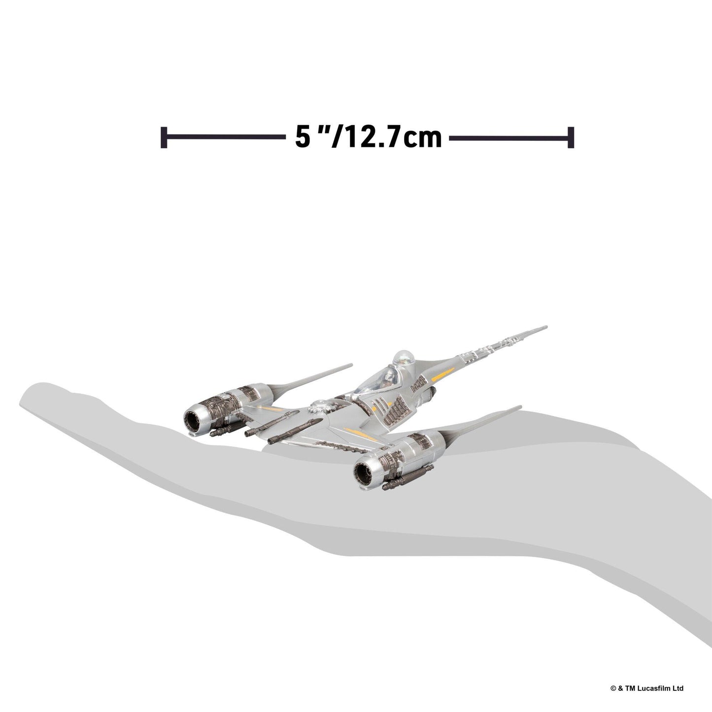 Star Wars Micro Galaxy Squadron 5 Inch Vehicle Series 11 - N-1 Starfighter With The Mandalorian (Armada Edition)