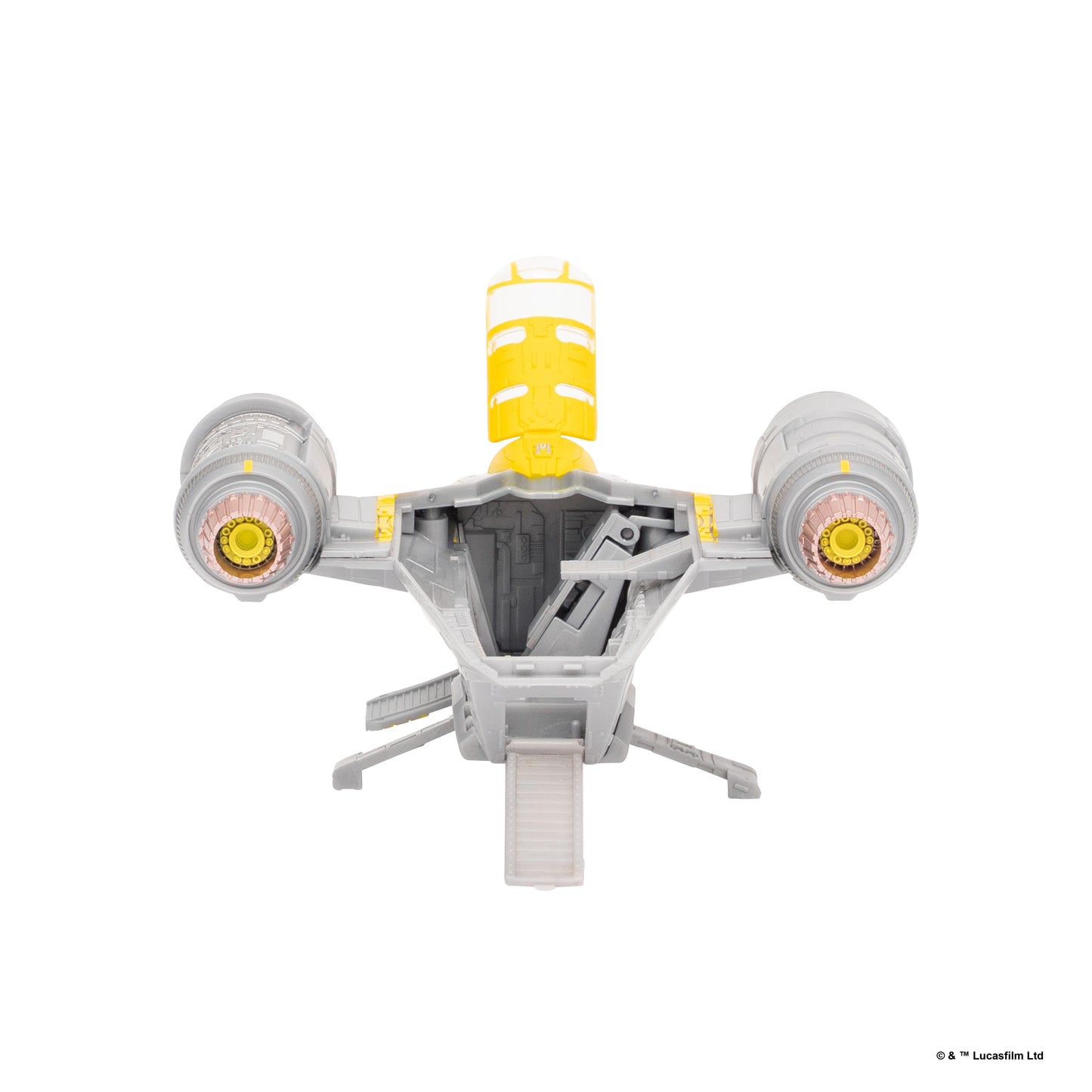 Star Wars Micro Galaxy Squadron 8 Inch Vehicle - Razorcrest W/ The Mandalorian & Grogu