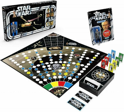 Star Wars Retro Action Figure Board Game - Death Star Escape with Grand Moff Tarkin Action Figure