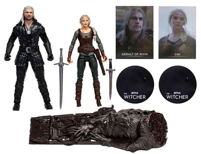 The Witcher Netflix 7 Inch Action Figure 2-Pack - Geralt and Ciri (Season 3)