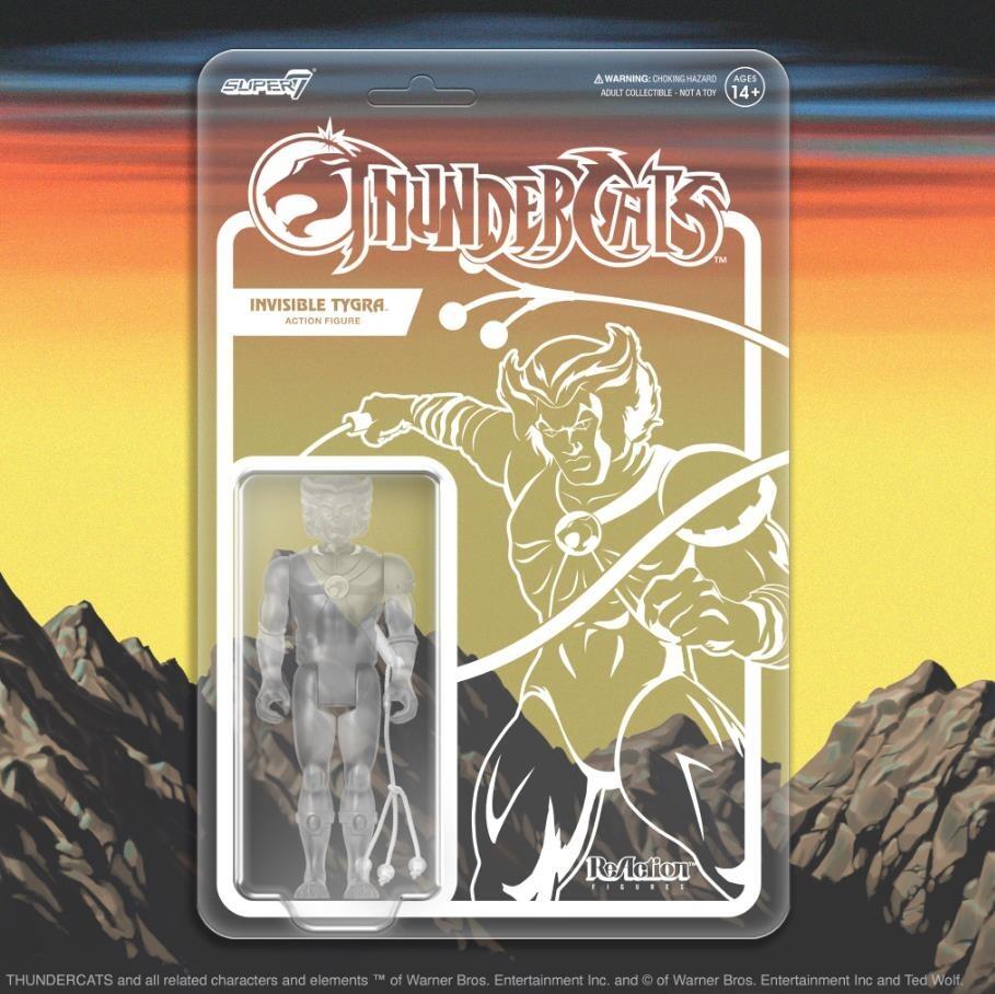 Thundercats ReAction Action Figure - Tygra Clear Version