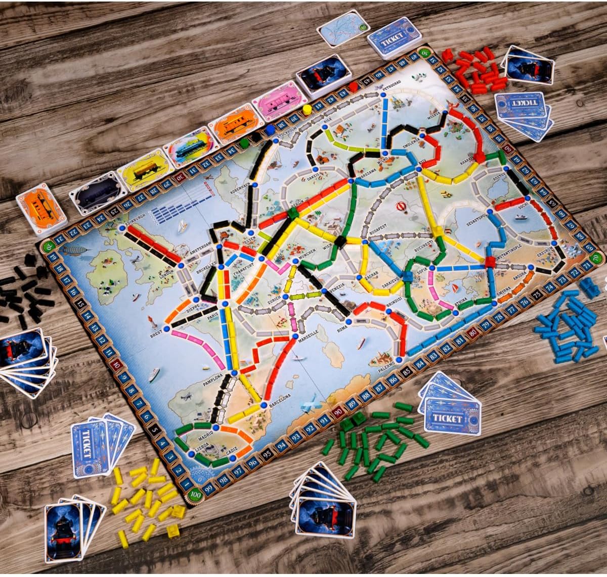 Ticket To Ride Strategy Board:Europe (Refresh)