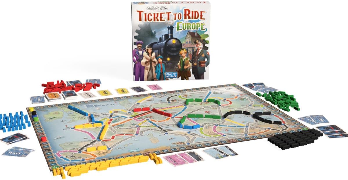 Ticket To Ride Strategy Board:Europe (Refresh)