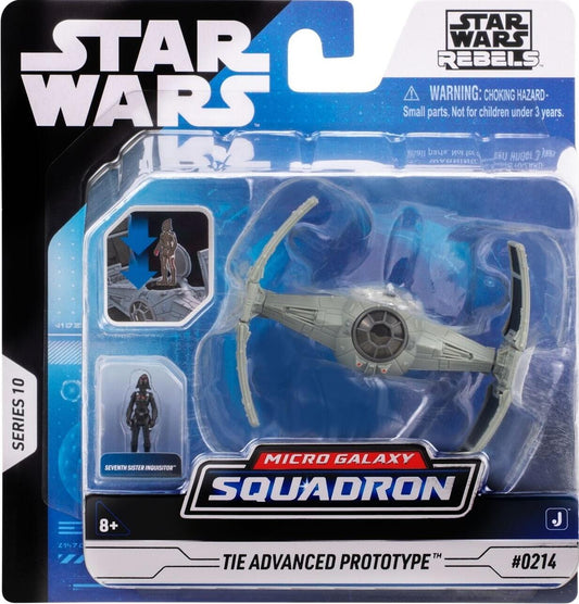 Star Wars Micro Galaxy Squadron 3 Inch Vehicle Series 10 - Tie Advanced Prototype