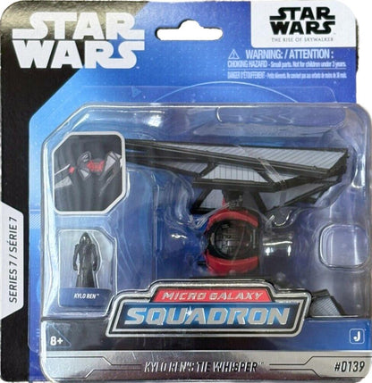 Star Wars Micro Galaxy Squadron 3 Inch Vehicle Series 7 - Tie Whisper With Kylo Ren