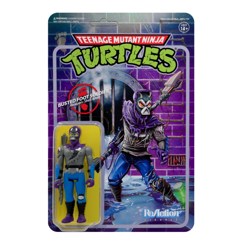 Teenage Mutant Ninja Turtles ReAction Action Figure Wave 3 - Damaged Foot Soldier