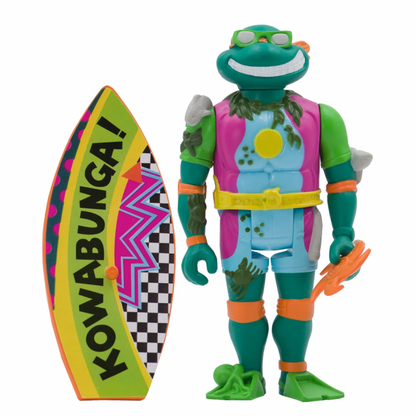 Teenage Mutant Ninja Turtles ReAction Action Figure Wave 3 - Sewer Surfer Micelangelo