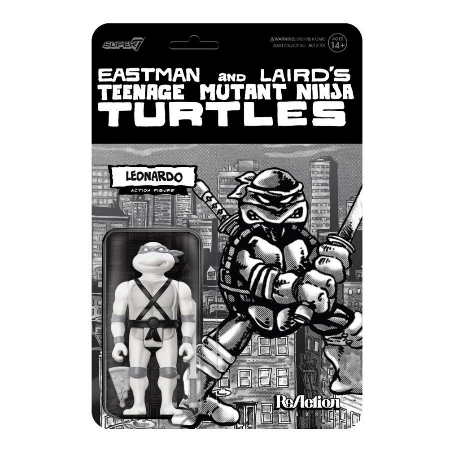 Teenage Mutant Ninja Turtles ReAction Action Figure - Leonardo (Greyscale)
