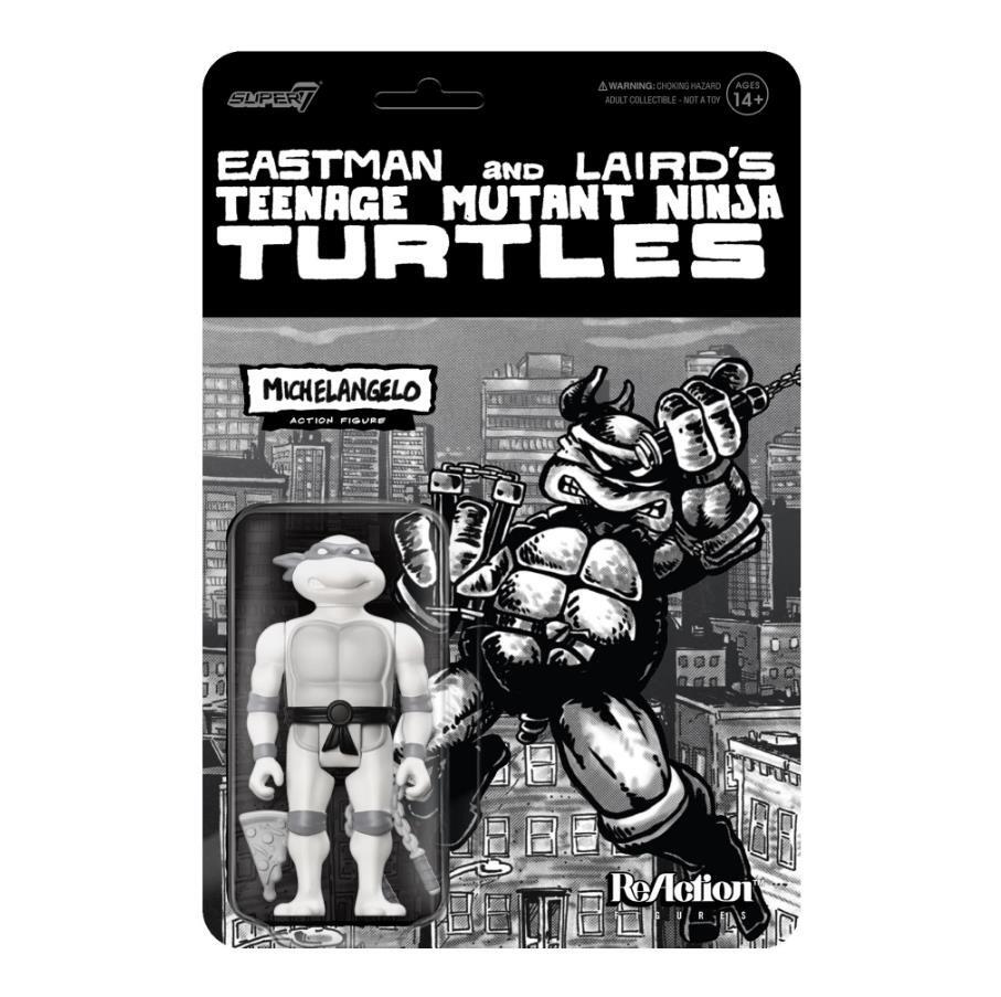 Teenage Mutant Ninja Turtles ReAction Action Figure - Michelangelo (Greyscale)