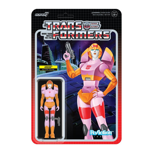 Transformers ReAction Action Figure Wave 8 - Arcee (Pink & Orange)