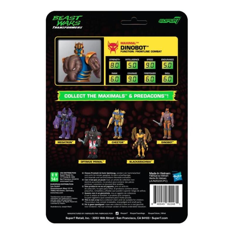 Transformers ReAction Action Figure Wave 7 - Beast Wars Dino Bot